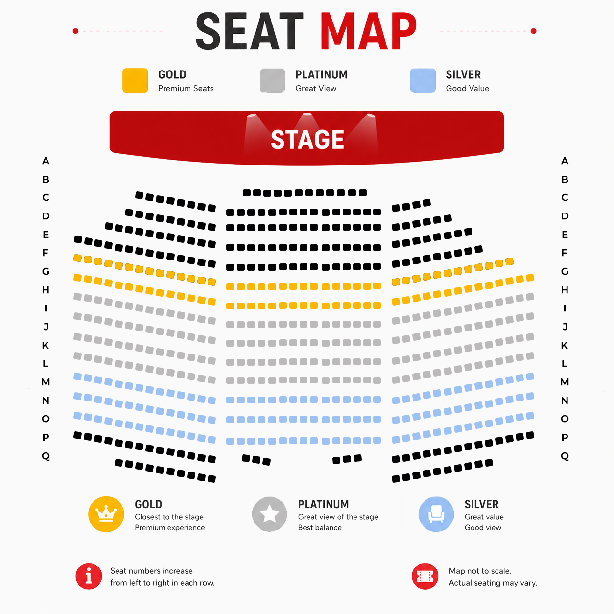 Venue seat map
